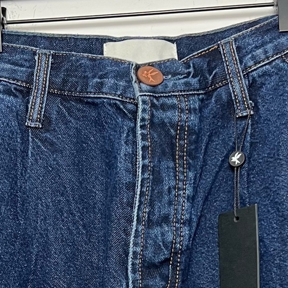 FP One Teaspoon High Waisted Smiths Tailored Jeans Dark Wash Blue NEW Trending - Picture 3 of 13